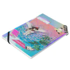 𝙈𝙊𝙈𝙊'𝙨 𝙎𝙝𝙤𝙥のvintage vaporwave Notebook :placed flat