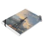 Aki’s design shopの(セール中)Sunset over the tower Notebook :placed flat