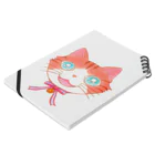 sanasanaのBlueeyes Cat Notebook :placed flat