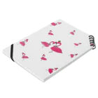 motch♥のflamingo PINK LOVE Notebook :placed flat