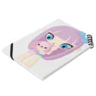 EMMATICのKAWAII GIRL with BUNNY Notebook :placed flat