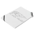 Ａ’ｚｗｏｒｋＳのFLAME HEAD WHT Notebook :placed flat