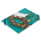 witch's hat hut -スズリ支店の海中リゾートのヴィラ - ドット絵・ピクセルアート Notebook :placed flat