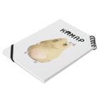 KAMAP ＆ Ricaの【KAMAP】ぎゅっとキンクマハムスター Notebook :placed flat