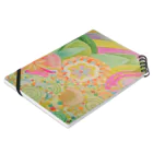 ナマケノノの色とりどりの花 Notebook :placed flat