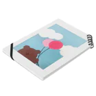 mimi☆の風船とくまさん Notebook :placed flat