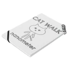 nanometerのnanometer『CAT WALK』ノート Notebook :placed flat