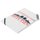 LOL CLOTHINGのSUPPORTING FEE BITCOIN Notebook :placed flat