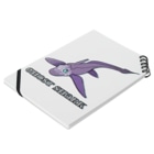 LalaHangeulのGhost Shark Notebook :placed flat