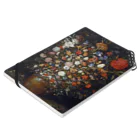 世界の絵画アートグッズのヤン・ブリューゲル（父）《木の器に咲く花》 Notebook :placed flat