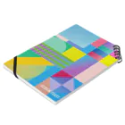 デザイントーストのパッチワーク Notebook :placed flat