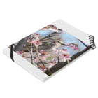 とりどり舎の桜とヒヨドリ Notebook :placed flat