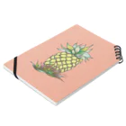 One Day Surf. by Takahiro.Kのpineapple Notebook :placed flat