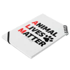 HGA48 動物愛護チャリティーグッズのAnimal Lives Matter ノートの平置き