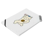 ＋Whimsyの野球ねこ Notebook :placed flat