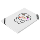 ノラうさきゅん☆の羊のモヘェ Notebook :placed flat