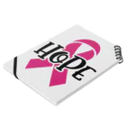 Fred HorstmanのBreast Cancer HOPE  乳がんの希望 Notebook :placed flat
