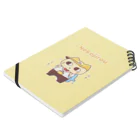 ねこじろうのお店のお出かけが楽しみな、ねこじろう Notebook :placed flat