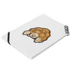 カメまる子🐢のギリ太くん(怒vr) Notebook :placed flat