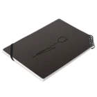 rilybiiの darkcharcoal chocolateBrown Notebook :placed flat