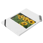 蒼月 イルのSunflower Notebook :placed flat