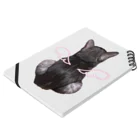 nya nya*の天使のバックショットねこ Notebook :placed flat