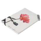 サチンカメラの一輪のバラ Notebook :placed flat