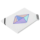 Web3 Shopのeth glyph colored Notebook :placed flat