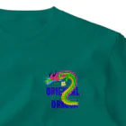 LalaHangeulのORIENTAL DRAGON（龍）英字バージョン ワンポイントTシャツ