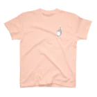 マツバラのもさねこ尻尾ぴーん　白黒 One Point T-Shirt