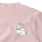 帆苅やさんのらいすねこ ワンポイントTシャツ