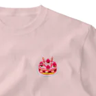 mayumayu-の🍓いちごケーキ🍰 ワンポイントTシャツ