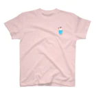 YuruiStyleのネコリームソーダ（ラムネ） ワンポイントTシャツ