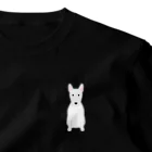 ゆいたっく／犬イラストのミニチュア・ブルテリア(ワンポイント) One Point T-Shirt