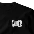 MtDesignShopのGAMER(白) One Point T-Shirt