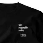 NOIR（ノアール）のSelf-responsible society（自己責任社会） ワンポイントTシャツ