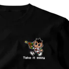 tomatokidfactoryのTake it eazy 気楽にいこうよ〜Tシャツ(スペースガンバージョン) One Point T-Shirt