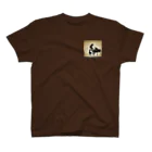 million-mindのピアノを弾く黒猫 One Point T-Shirt