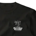 SUNDAYS GRAPHICSのSUNDAY SUNDY No.2 (白ロゴ) ワンポイントTシャツ