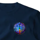 💖宇宙整体♪🌈♪こころからだチャンネル♪💖の宇宙曼荼羅　cakra version ワンポイントTシャツ