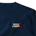 MenDou_KusaOのNice fight ワンポイントTシャツ