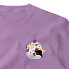 ささきまゆのしろくまアイスペンギン ワンポイントTシャツ