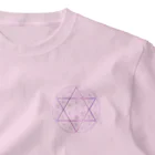 LilacのFuchsia Purple One Point T-Shirt