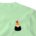 ぽぴーぴぽーのえびデカ天むす ワンポイントTシャツ