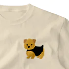 TOMOS-dogのnorfolkterrier（ブラタン） ワンポイントTシャツ