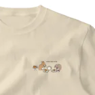 kiki25のうさぎたちのティータイム ワンポイントTシャツ