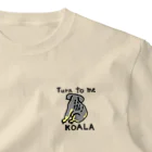 熊野かる太のコアラの後ろ姿（Back view of koala） ワンポイントTシャツ