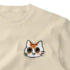 ねこほうチャンネル公式グッズのトロしゃんゆるいお顔イラスト One Point T-Shirt