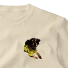 エレファント先生と虹色こどもたちのミックス犬 くーちゃん One Point T-Shirt