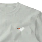 inae-doのワンポイント朱鷺ー白 ワンポイントTシャツ